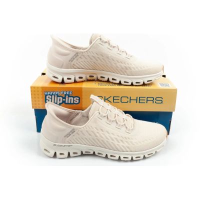 10. Skechers Glide-Step women's sneakers comfortable ecru slip-ins