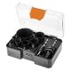 Bi-metal hole saws Co8% (19, 25, 30, 35, 40, 68 mm), 9-piece set