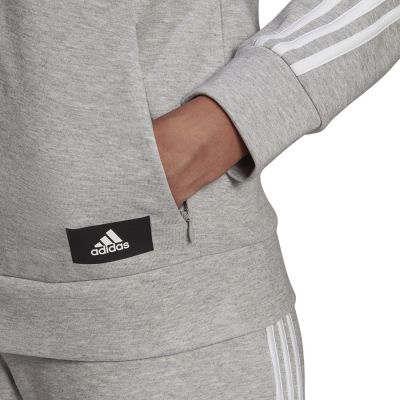 9. Adidas FI 3 Stripes Full-Zip Reg Sweatshirt W H57289