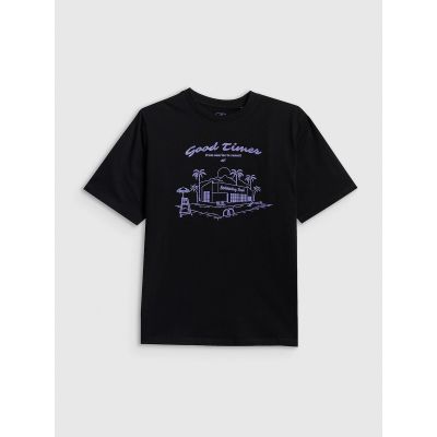 5. Boy's cotton T-shirt 4F 4FJRSS26TTSHM3907-20S