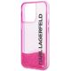 6. Karl Lagerfeld Liquid Glitter Elong Case for iPhone 14 Pro - Pink