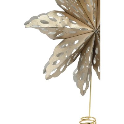 6. CHRISTMAS TREE TOP STAR 30CM PAPER GOLD