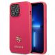 Guess Saffiano 4G Small Metal Logo case for iPhone 13 Pro / 13 - pink