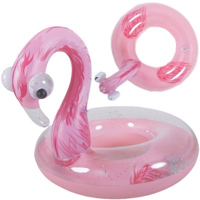 SWIMMING RING 76x76CM FLAMINGO GLITTER 35660