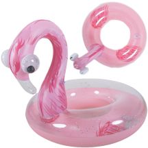 SWIMMING RING 76x76CM FLAMINGO GLITTER 35660