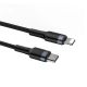 4. Baseus CATLKLF-G1 Lightning - USB-C PD QC cable 18W 480Mb/s 1m - black and gray