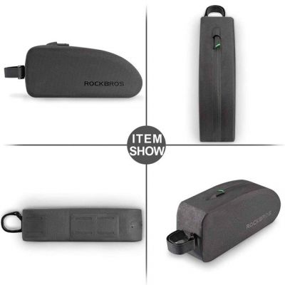 6. Rockbros AS-019-1 Waterproof Bicycle Frame Bag 1.6L - Black