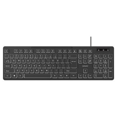 5. SAVIO WIRED KEYBOARD LED BACKLIT KB-04