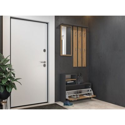 WARDROBE SHOE CABINET ANTHRACITE/ARTISAN