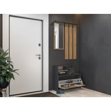 WARDROBE SHOE CABINET ANTHRACITE/ARTISAN