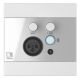 AUDAC WP225/W wall panel, XLR mic + 3.5 mm jack + BT, white
