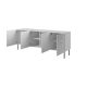 2. HOLE chest of drawers 190x40.5xH74.5 white matt