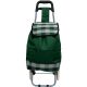 3. TROLLEY SHOPPING BAG ON WHEELS WITH FRAME 31L GREEN WHITE