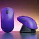 2. LEOBOG GM3 Purple Mouse with Charging Station
