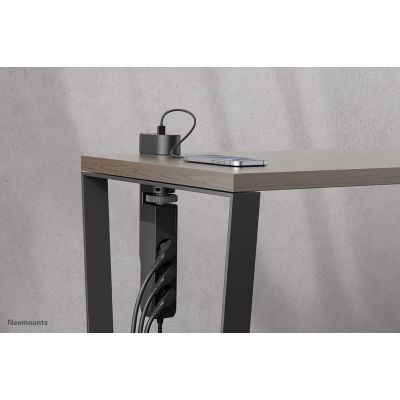 13. Neomounts DS22-840BL6 1.4m 3-way power outlet splitter, indoor, black