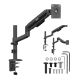 8. ERGO OFFICE MONITOR HOLDER / HANGER, 17"-32", 1-10KG, MATTE BLACK, MAX. VESA 100X100 ER-691 B