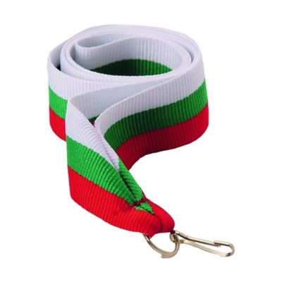 9. 11 mm ribbon - white, green, and red