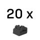 Lindy 47892 Port Blocker RJ-45 Port Blocker Black Acrylonitrile Butadiene Styrene (ABS) 20 pcs.