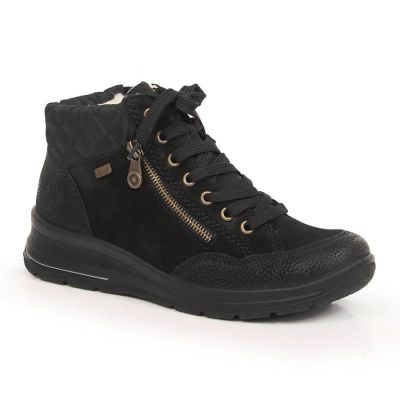43. Rieker W RKR567 Waterproof Insulated Leather Ankle Boots