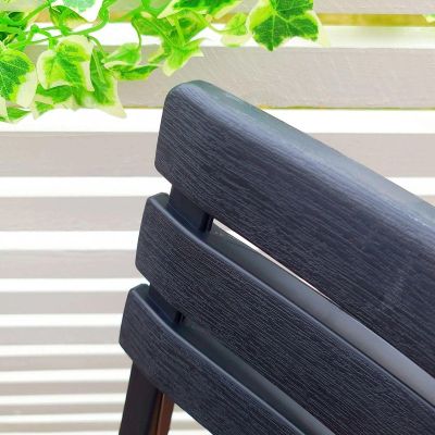 13. SET OF 4 FOLDABLE PLASTIC CATERING CHAIRS KOMODO ANTHRACITE