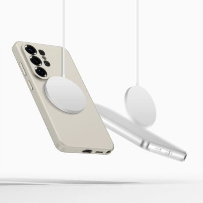 4. Tech-Protect Silicone MagSafe Case for Samsung Galaxy S26 Ultra - Beige