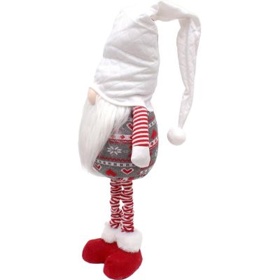 38. GNOME ON TELESCOPIC LEGS WHITE 80-115CM