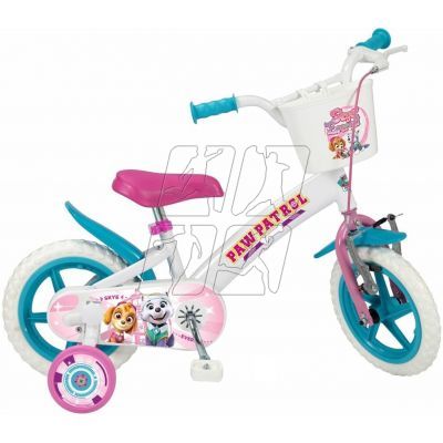 6. Children's bike TOIMSA 12" Paw Patrol White 1281 Girl