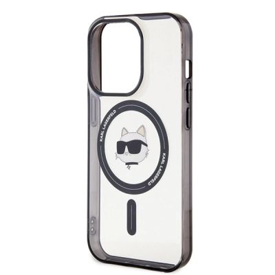 6. Karl Lagerfeld IML Choupette's Head MagSafe case for iPhone 15 Pro - transparent