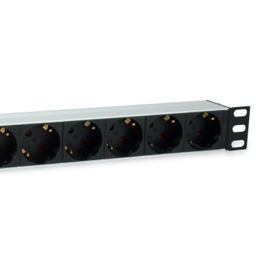 4. Equip 333309 PDU 7-way power outlet 1U Black, Silver