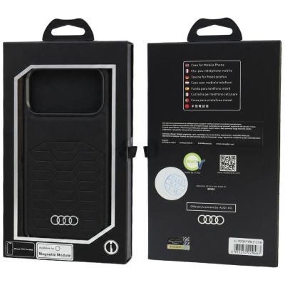 5. Audi GT Synthetic Leather MagSafe Case for iPhone 18 Pro Max / 17 Pro Max - Black