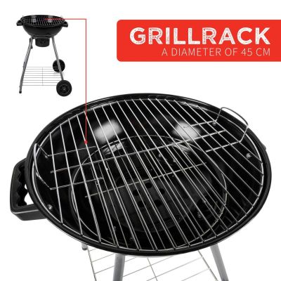 15. GARDEN GRILL REX STEEL BALL 46CM WITH ASHTRAY