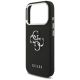 6. Guess Grained Big 4G Classic Logo case for iPhone 17 Pro - black