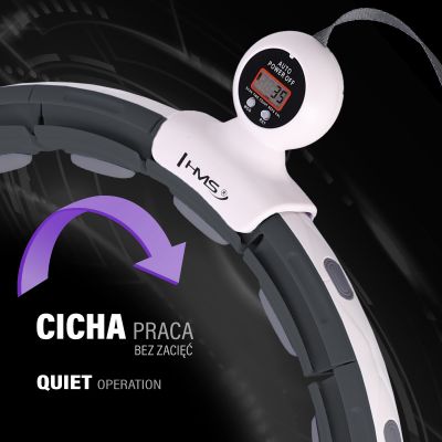 9. HHM15 HULA HOP BLACK WITH MAGNET AND WEIGHT + HMS COUNTER
