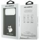 8. Karl Lagerfeld Silicone Choupette Metal Pin Case for iPhone 18 Pro Max / 17 Pro Max – Black