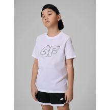 Boy's regular printed T-shirt 4F 4FJRSS26TTSHM3599-10S