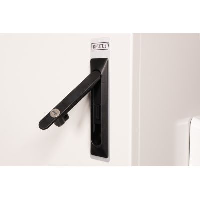 5. Digitus 19" 16U 600x600 wall-mounted network cabinet, solid door, gray, undivided, assembled, IP55, 100kg