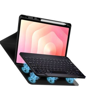 6. Tech-Protect SC Pen Case + Bluetooth Keyboard for Samsung Galaxy Tab S12+ 12.4" X840 / X846B - Black