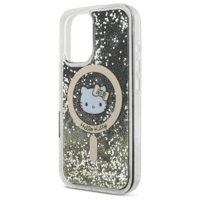 6. Hello Kitty Liquid Glitter Fever MagSafe iPhone 16 Case - Gold