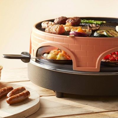 2. Emerio PO-113255.4 Raclette Grill 1500 W Black, Brown