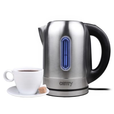 2. Electric kettle Adler CR 1253 (2200W 1.7l; stainless steel color)