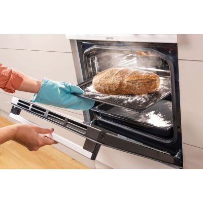 17. GORENJE GECS6B70CLI Retro electric cooker 60 cm | ExtraSteam | AirFry | FrozenBake | cream