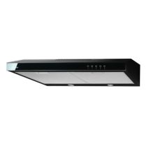 Under-cabinet hood AKPO WK-7 K GLASS 50 BLACK/BLACK GLASS (50 cm wide, black, black glass front)