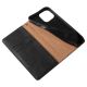 12. Magnet Strap Case for iPhone 14 Flip Wallet Mini Lanyard Stand Black