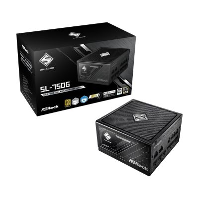 2. ASRock STEEL LEGEND 750W 80 Plus Gold power supply (90-UXS075-GFEAAA)