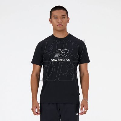 New Balance S/S Graphic V Flying NB AG M T-shirt MT41906BK