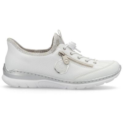 4. Women's white sports shoes Rieker L32F1-80