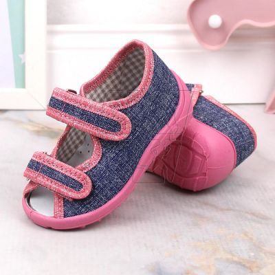 7. Home slippers Nazo Jr. TEX4B navy blue-pink