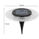 31. SOLAR DISC LAMP 28 LEDS FOR GROUND OR WALL MOUNTING