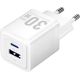 Vention Charger 1x USB-A 1x USB-C GaN 30W White