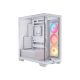 12. Corsair 3500X RSR ARGB Tempered Glass Mid-Tower Case, White
